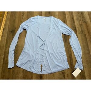 Maison Misfits Sweater, Women's Small, Blue, Long Sleeve Open Cardigan NWT
